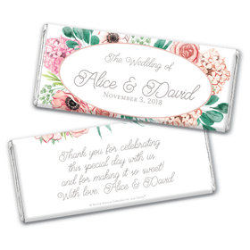 Personalized Bonnie Marcus Bridal Shower Blossom Bliss Chocolate Bar & Wrapper
