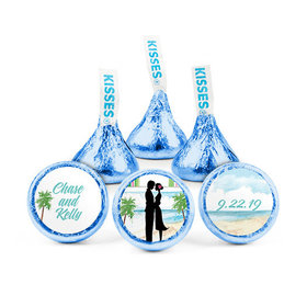 Personalized Wedding Tropical I Do Hershey's Kisses - pack of 50