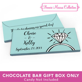 Deluxe Personalized Wedding Last Fling Candy Bar Favor Box
