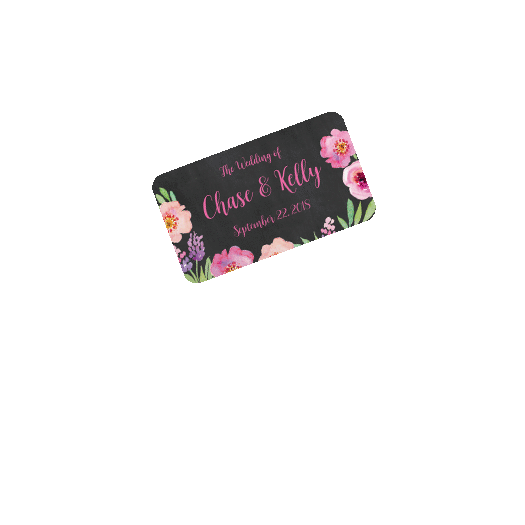 Personalized Wedding Floral Embrace Mint Tin Sticker for Pillow Box