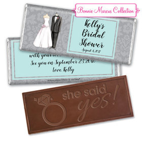 Bonnie Marcus Collection Personalized Embossed Chocolate Bar Chocolate and Wrapper Forever Together Bridal Shower Favors