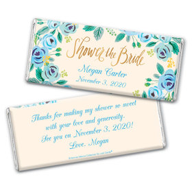 Bonnie Marcus Collection Personalized Chocolate Bar Wrappers Bridal Shower Here's Something Blue Personalized