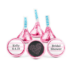 Personalized Bonnie Marcus Bridal Shower Whispering Heart Hershey's Kisses - pack of 50