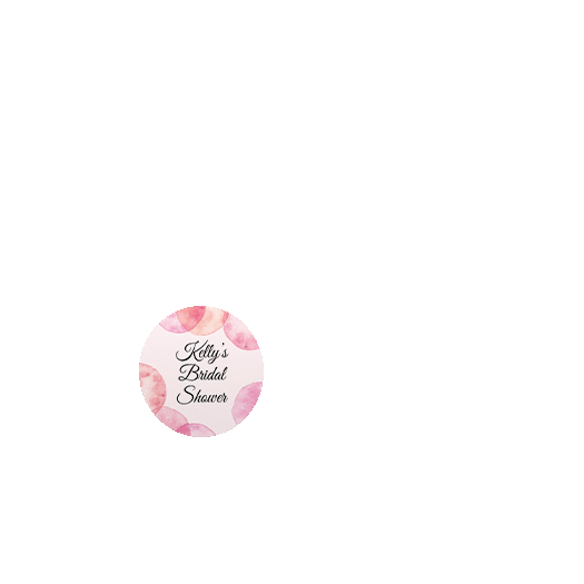 Personalized Bridal Shower Blithe Spirit 1.25" Sticker for Mini Mason Jar