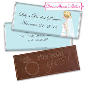 Personalized Bonnie Marcus Bride to Be Chocolate Bar & Wrapper