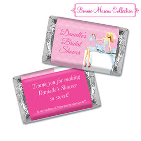 Personalized Bonnie Marcus Bridal Shower Beautiful Bride with Bow Blonde Hershey's Miniatures
