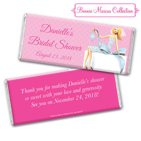 Personalized Bonnie Marcus Bridal Shower Blonde Bride Chocolate Bar & Wrapper
