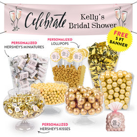 Personalized Bridal Shower Bubbly Deluxe Candy Buffet