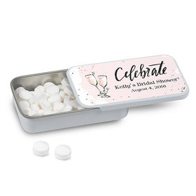 Bonnie Marcus Collection Personalized Mint Tin - The Bubbly Custom Bridal Shower (12 Pack)