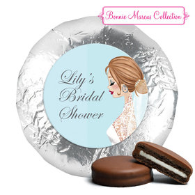 Personalized Bonnie Marcus Wedding Vintage Veil Brunette Milk Chocolate Covered Oreos