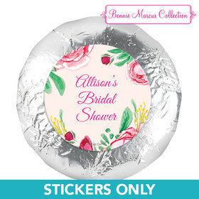 Personalized Bridal Shower Fabulous Floral 1.25" Stickers (48 Stickers)