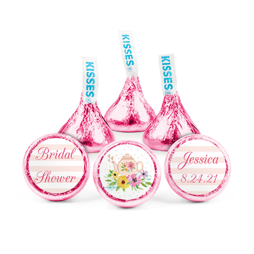 Personalized Bonnie Marcus Bridal Shower Garden Tea Party Hershey's Kisses - pack of 50
