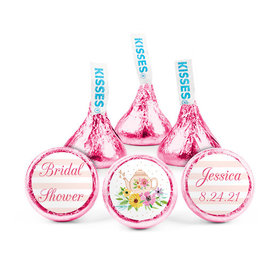 Personalized Bonnie Marcus Bridal Shower Garden Tea Party Hershey's Kisses - pack of 50