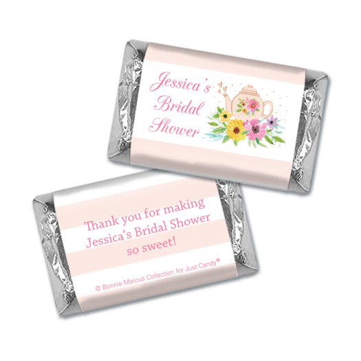 Personalized Bonnie Marcus Bridal Shower Garden Tea Party Hershey's Miniatures