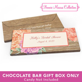 Deluxe Personalized Bridal Shower Blooming Joy Candy Bar Favor Box