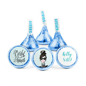 Personalized Bonnie Marcus Bridal Shower Showered in Vogue Hershey's Kisses - pack of 50