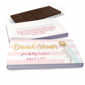 Deluxe Personalized Bridal March Chocolate Bar in Gift Box (3oz Bar)