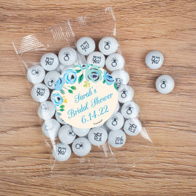 Personalized Bridal Shower Here's Something Blue Candy Bag with JC Chocolate Minis