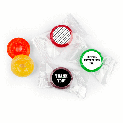 Thank You Chocolates - Tribute Stickers - LifeSavers 5 Flavor Hard Candy