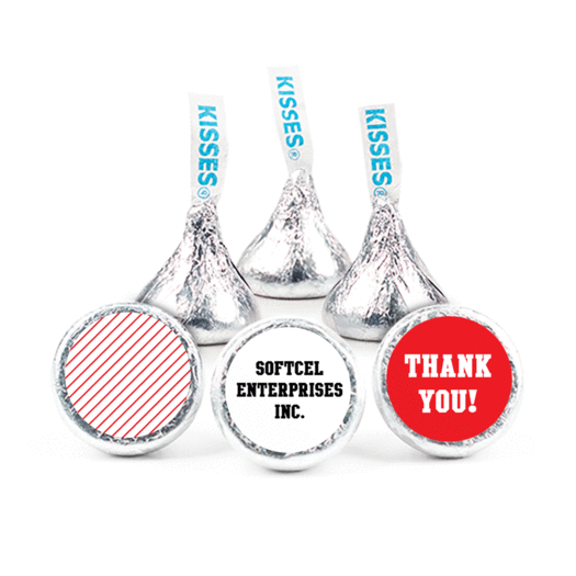 Thank You Chocolates - Tribute 3/4" Stickers - (108 Stickers)