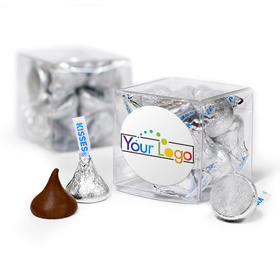 Personalized Add Your Logo Gift Box with Hershey's Kisses