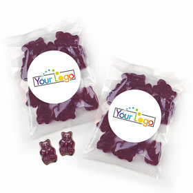 Personalized Business Add Your Logo Candy Bags with Gummi Bears