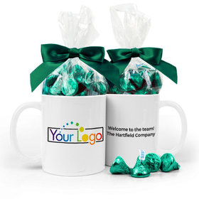 Personalized Add Your Logo 11oz Mug with Hershey's Kisses