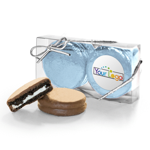 Personalized Add Your Logo First 2PK Chocolate Covered Oreo Cookies