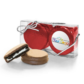 Personalized Add Your Logo First 2PK Chocolate Covered Oreo Cookies