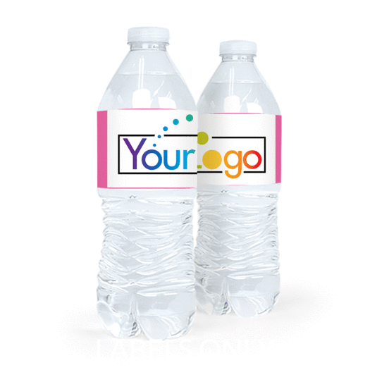 Personalized Business Add Your Logo Water Bottle Sticker Labels (5 Labels)