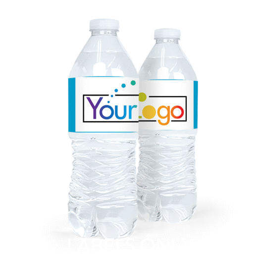 Personalized Business Add Your Logo Water Bottle Sticker Labels (5 Labels)