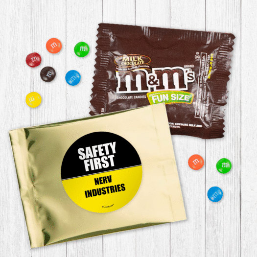 Personalized Promotional Safety First Milk Chocolate M&Ms