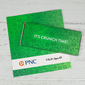 Personalized Business Promotional It's Crunch Time Chocolate Bar Wrappers Only