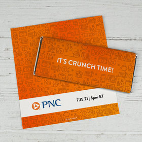 Personalized Business Promotional It's Crunch Time Chocolate Bar Wrappers Only