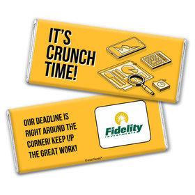 Personalized Logo It's Crunch Time Chocolate Bar & Wrapper