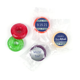 Personalized Bar Mitzvah Symbolic Stripes LifeSavers 5 Flavor Hard Candy