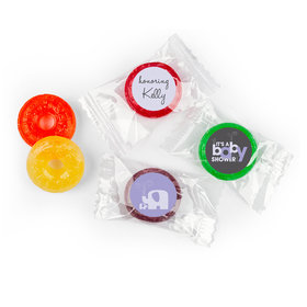 Baby Shower Personalized LifeSavers 5 Flavor Hard Candy Elephant (300 Pack)