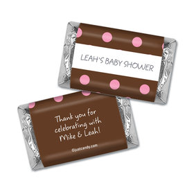 Baby Shower Personalized Hershey's Miniatures Wrappers Polka Dot