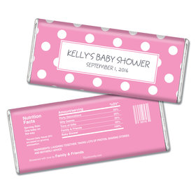 Baby Shower Personalized Chocolate Bar Polka Dot