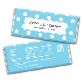 Baby Shower Personalized Chocolate Bar Wrappers Polka Dot