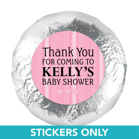 Baby Shower 1.25" Sticker Stripes (48 Stickers)