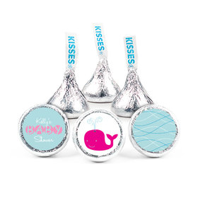 Baby Shower Personalized Hershey's Kisses Whale Assembled Kisses