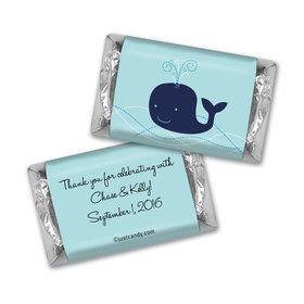 Baby Shower Personalized Hershey's Miniatures Whale