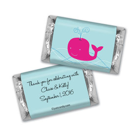 Baby Shower Personalized Hershey's Miniatures Whale