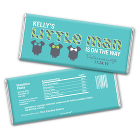 Baby Shower Personalized Chocolate Bar Wrappers Little Man Bow Tie