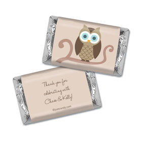 Baby Shower Personalized Hershey's Miniatures Wrappers Whoo Owl