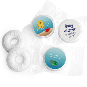 Baby Shower Personalized Life Savers Mints Ocean Octopus Deep Sea Bubbles
