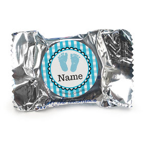 Sweet Baby Feet Blue Personalized York Peppermint Patties (84 Pack)