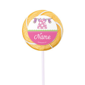 Shower with Love Girl Personalized 2" Lollipops (24 Pack)
