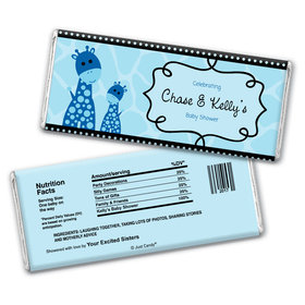 Baby Shower Personalized Chocolate Bar Wrappers Giraffe